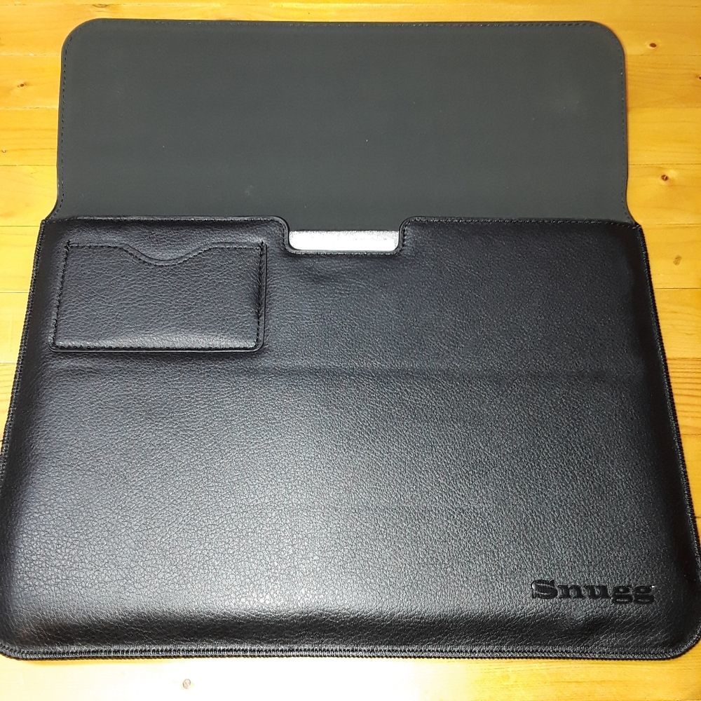 Microsoft Surface 3 Black Vegan Leather Laptop Sleeve Case View 4